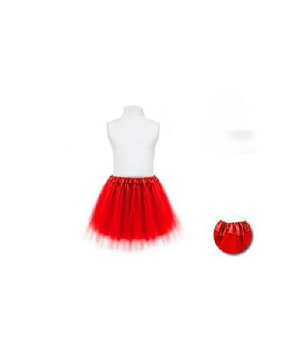 -TUTU INFANTIL ROJO GOMA 30CM