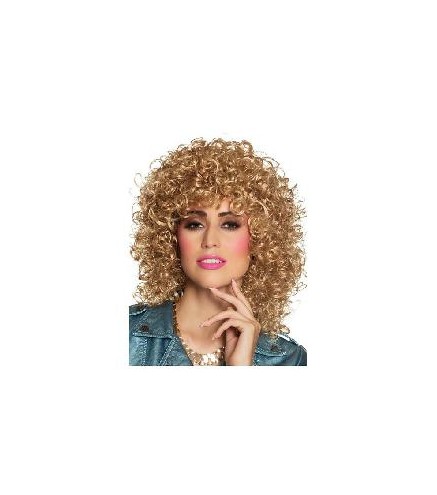 -PELUCA RIZADA RUBIA AÑOS 80