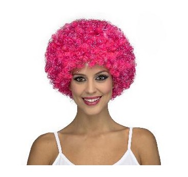 -PELUCA RIZADA ROSA