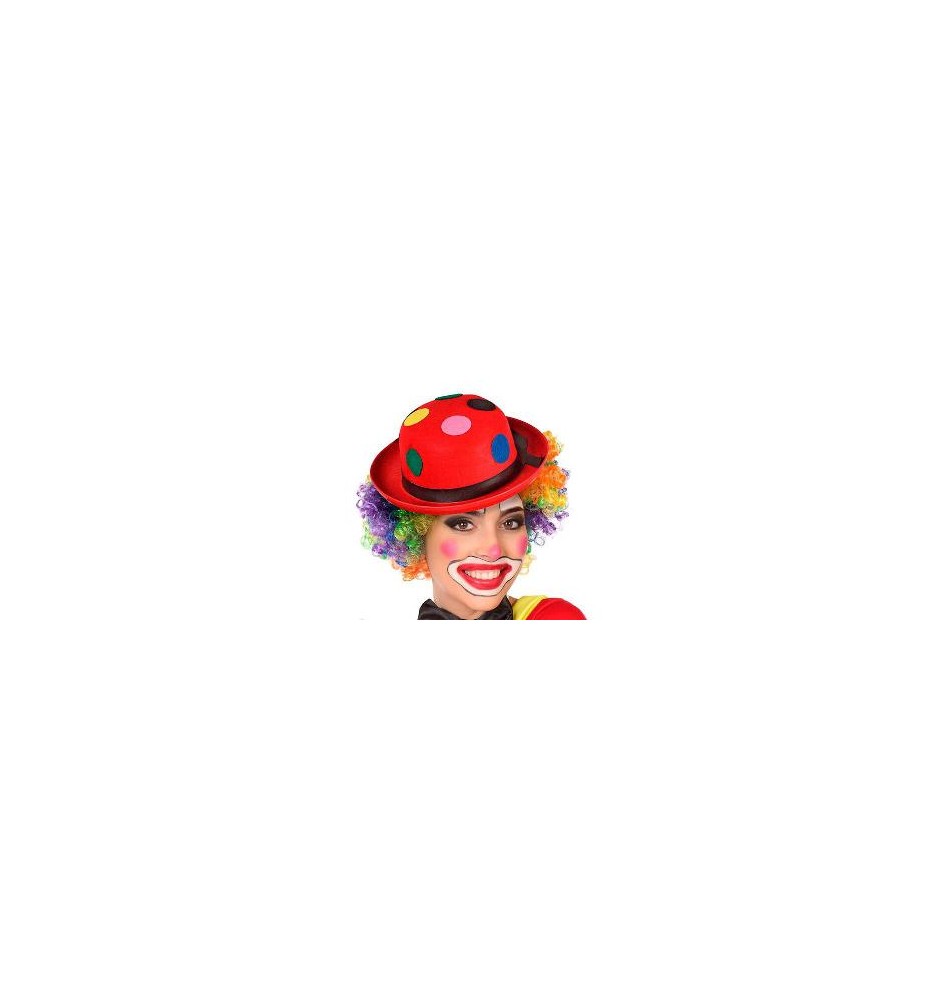 -BOMBIN ROJO PAYASO CON LUNARES