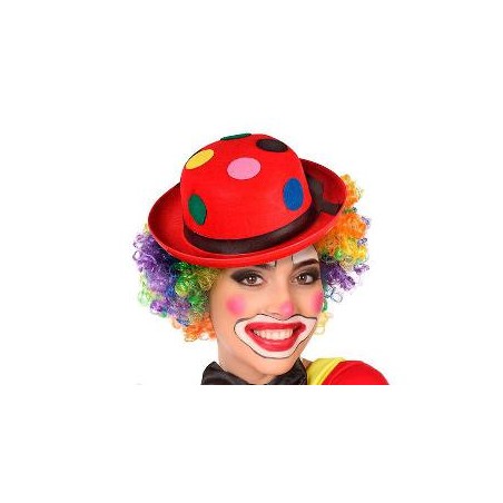 -BOMBIN ROJO PAYASO CON LUNARES
