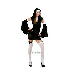 -DISFRAZ MONJA SEXY T-ÚNICA