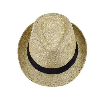 -SOMBRERO GANGSTER CREMA CALADO
