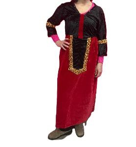 -VESTIDO MEDIEVAL TERCIOPELO ROJO 42