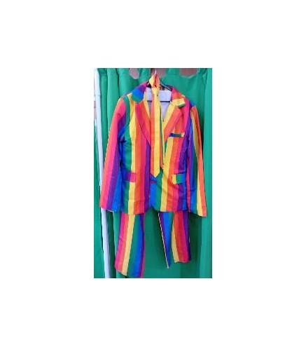-DISFRAZ TRAJE COMPLETO ARCOIRIS L