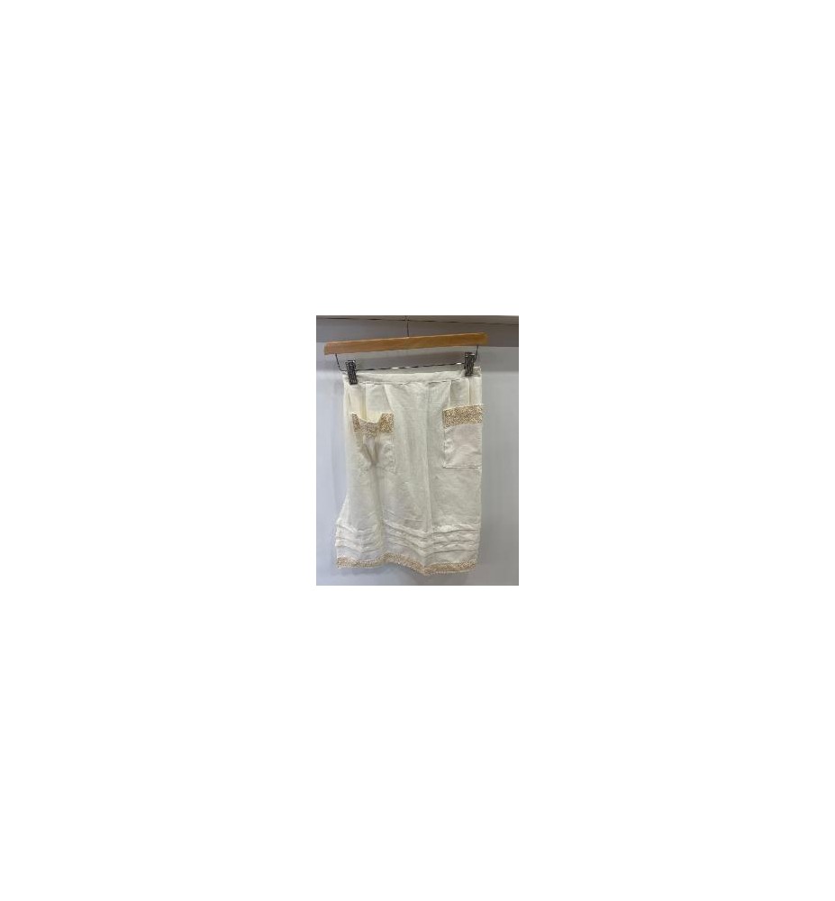 -DELANTAL REGIONAL BEIGE M