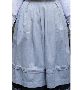 -DELANTAL REGIONAL GRIS G