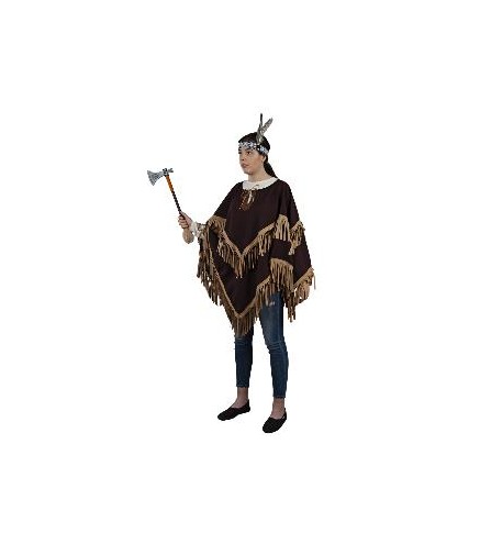 -PONCHO HIPPIE-INDIO ADULTO