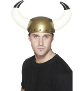 -CASCO VIKINGO CON CUERNOS