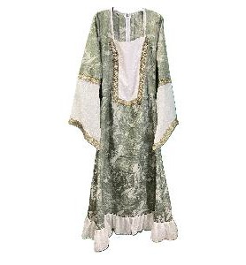 -VESTIDO MEDIEVAL VERDE 44