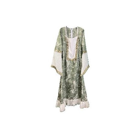 -VESTIDO MEDIEVAL VERDE 44