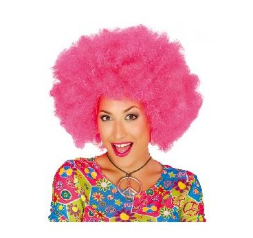 -PELUCA AFRO ROSA EXTRA