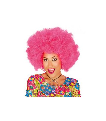 -PELUCA AFRO ROSA EXTRA