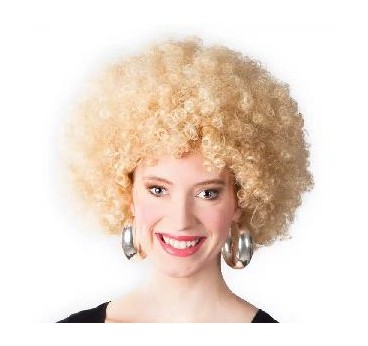 -PELUCA AFRO RUBIA UNISEX