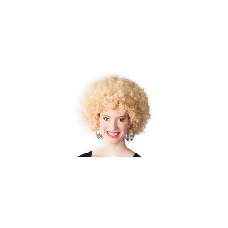 -PELUCA AFRO RUBIA UNISEX -PELUCA AFRO RUBIA UNISEX