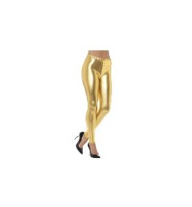 -LEGGINS DORADO ADULTO