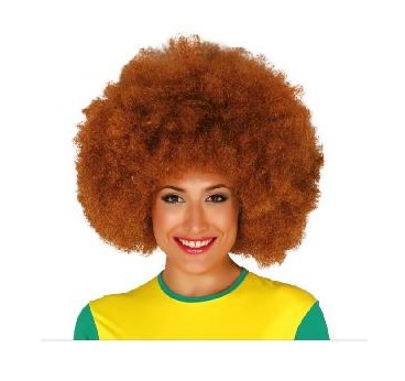 -PELUCA AFRO CASTAÑA EXTRA