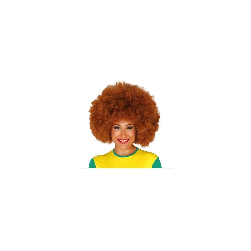 -PELUCA AFRO CASTAÑA EXTRA