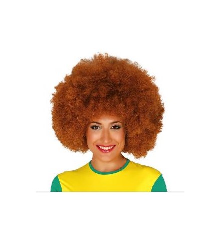 -PELUCA AFRO CASTAÑA EXTRA