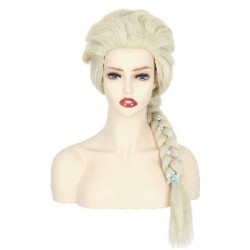 -PELUCA TRENZA RUBIA ELSA