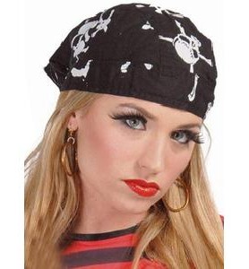 PAÑUELO PIRATA CON CALAVERAS
