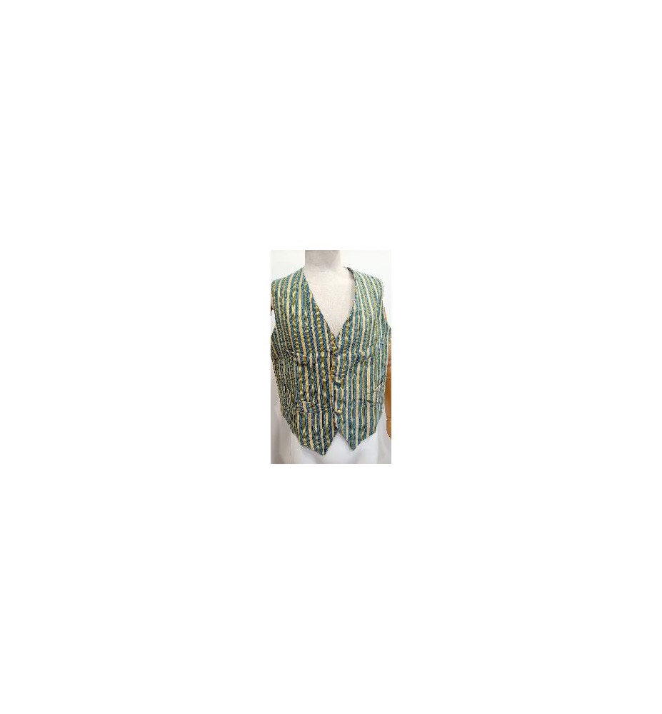-CHALECO REGIONAL CHENILLA RAYAS AZULES G