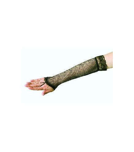 -GUANTES MITONES LARGOS NEGROS