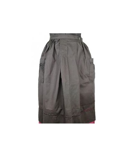 -DELANTAL REGIONAL NEGRO XS