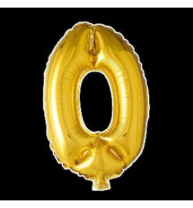 -GLOBO FOIL 101CM Nº 0 ORO