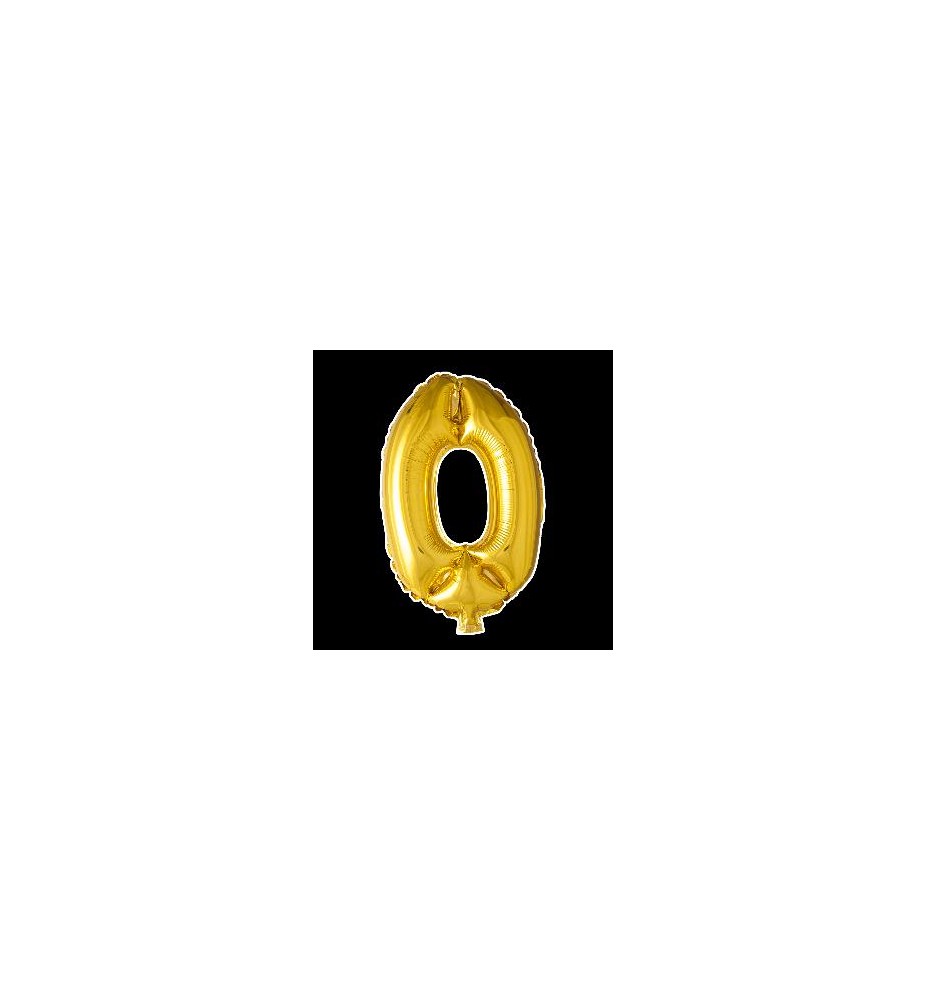 -GLOBO FOIL 101CM Nº 0 ORO