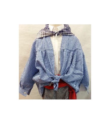 BLUSON CUADROS AZULES L