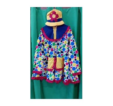 DISFRAZ PAYASA MULTICOLOR T-S