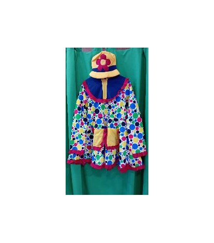 DISFRAZ PAYASA MULTICOLOR T-S