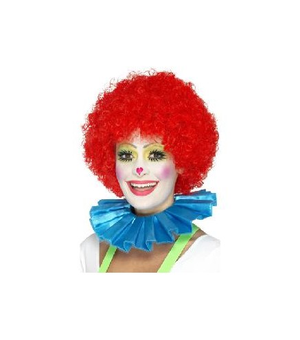 -COLLAR DE VOLANTES PARA PAYASO AZUL