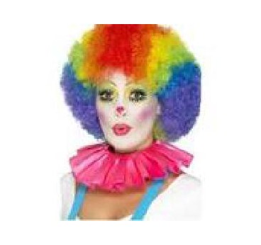 -COLLAR DE VOLANTES PARA PAYASO FUCSIA
