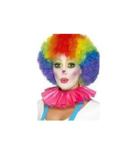 -COLLAR DE VOLANTES PARA PAYASO FUCSIA