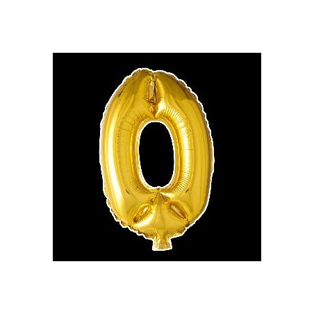 -GLOBO FOIL 86CM Nº 0 ORO