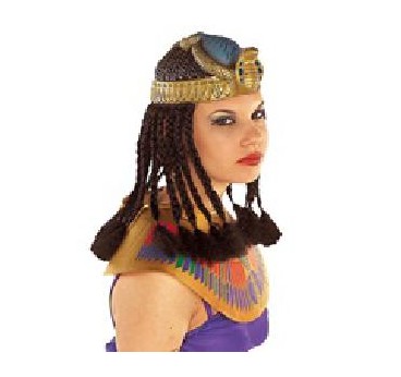 -PELUCA GORRO CLEOPATRA CON TRENZAS
