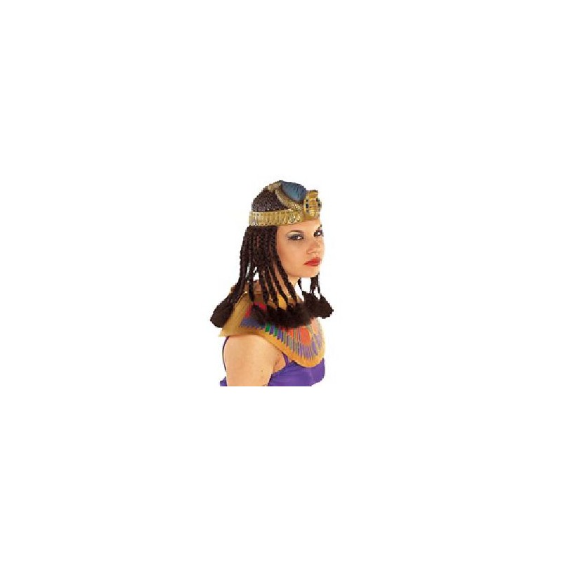 -PELUCA GORRO CLEOPATRA CON TRENZAS
