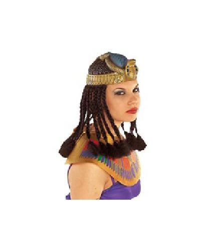 -PELUCA GORRO CLEOPATRA CON TRENZAS