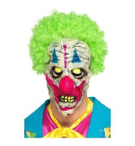 -MASCARA PAYASO MIEDO PELO VERDE