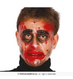 -CARETA TRANSPARENTE/SANGRE