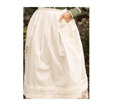 -DELANTAL REGIONAL LINO BLANCO G