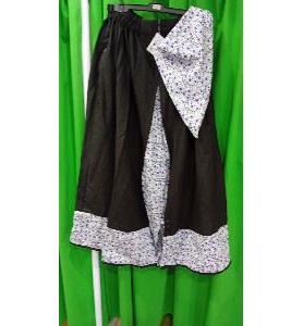-FALDA REGIONAL LINO NEGRO M