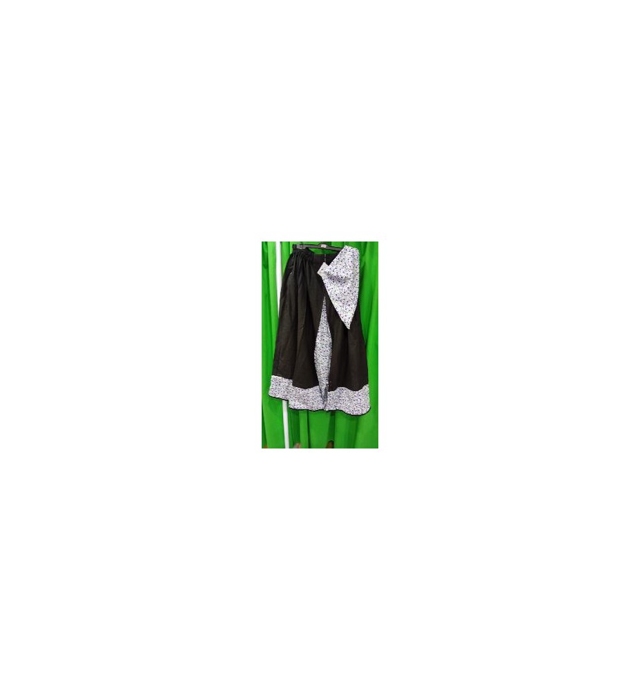 -FALDA REGIONAL LINO NEGRO M