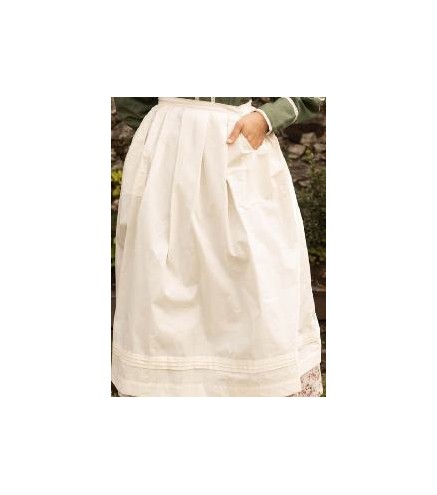 -DELANTAL REGIONAL LINO BLANCO G