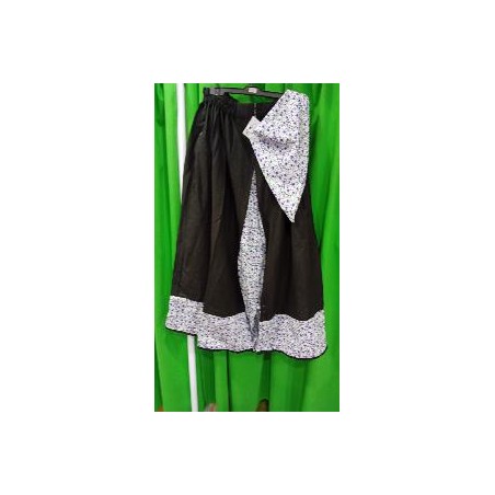 -FALDA REGIONAL LINO NEGRO M