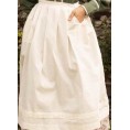 -DELANTAL REGIONAL LINO BLANCO G