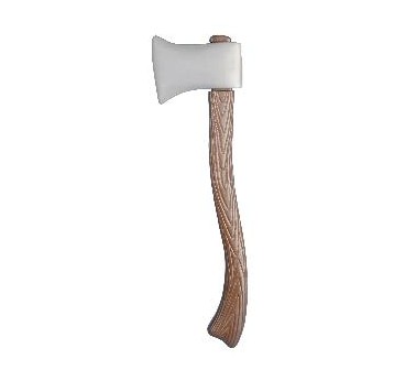 HACHA EFECTO MADERA MARRÓN