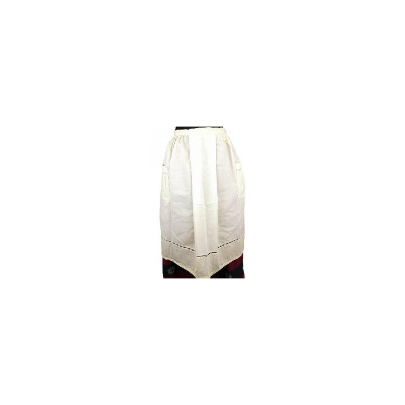 -DELANTAL REGIONAL BEIGE P
